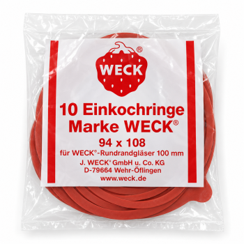 Original WECK Einkochringe 94 x 108 mm – 10 Stück